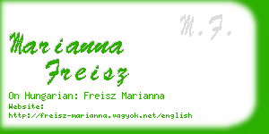 marianna freisz business card